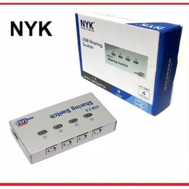 Netlink- Nyk Auto Switch Printer 4Port/Usb Sharing Switch Printer 4Port