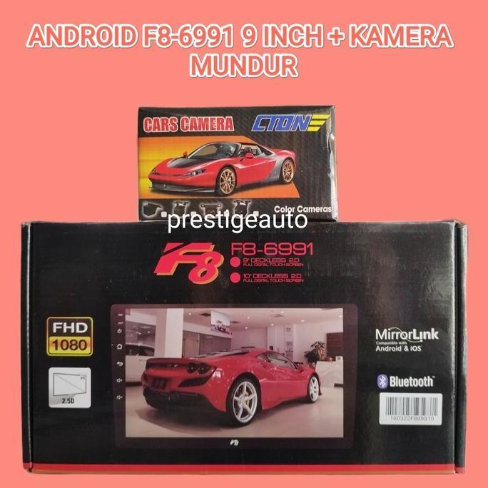 Head Unit Android F8 9 Inch Ram 1Gb/16Gb + Kamera Mundur Harga Spesial
