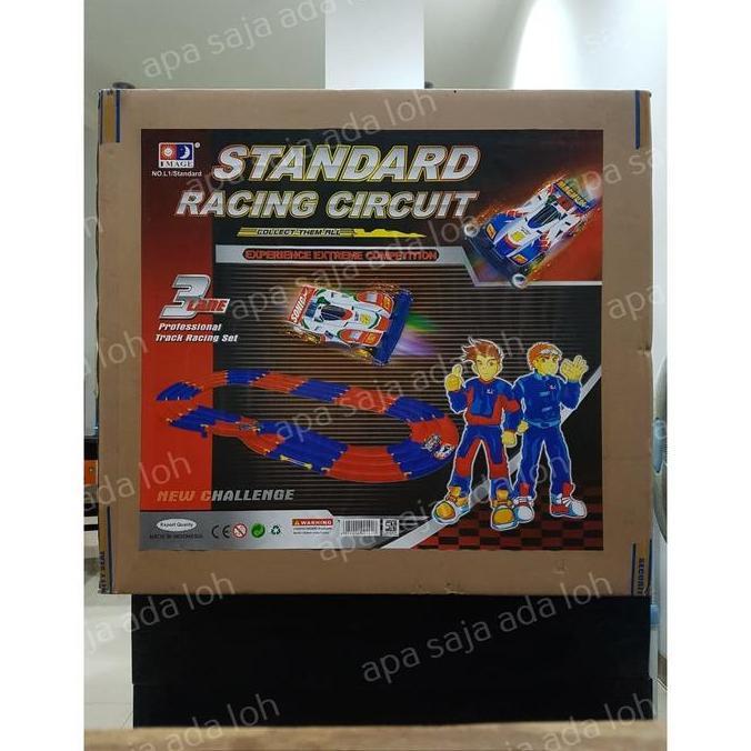 Farariskyy71 - Track Tamiya 3 Jalur Jalanan Jalan Rel Jembatan Belokan Sirkuit Mobil