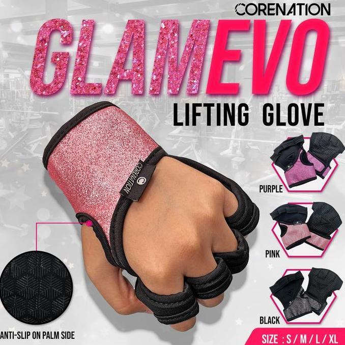 Sport- Corenation Cross Weht Lifting Pro Gym Glove Glam Edition