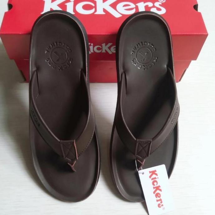 sandal kickers pria - sandal jepit kickers kulit - sandal pria kickers JSS