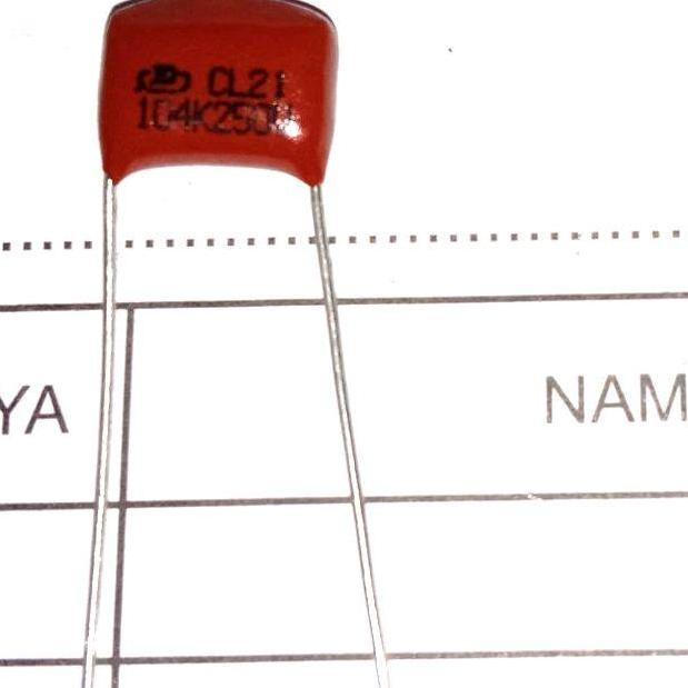 104J250V 104 250 MILAR MYLAR CAPACITOR 100NF 250VOL PCMED