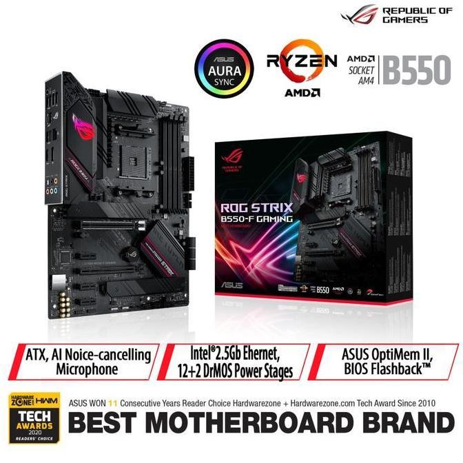 ASUS STRIX B550-F ROG GAMING B550F MOTHERBOARD - AMD AM4