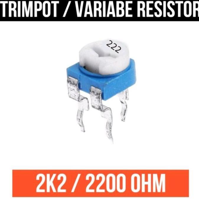 TRIMPOT 222 2K2 2.2K 2.2 K VR POTENSIO 3PIN VARIABEL VARIABLE TRIMMER PCMED