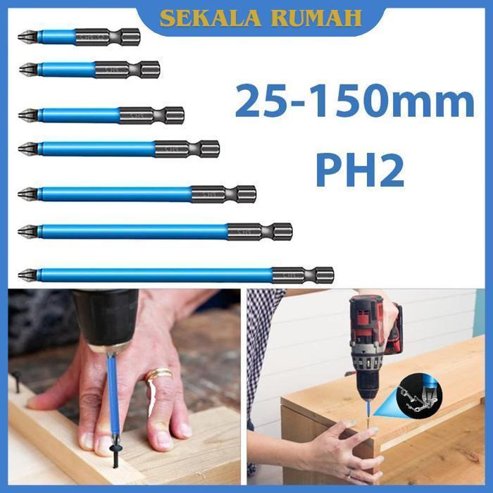 Ready Stok 7pcs Mata Obeng Magnet Mata Obeng Impact Satuan Mata Obeng Magnet Set Mata Bor Obeng Set 