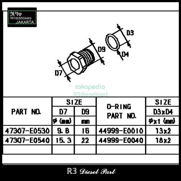 GRATIS ONGKIR CONNECTOR VALVE HINO 500 / 47307-E0540 / GROSIR 