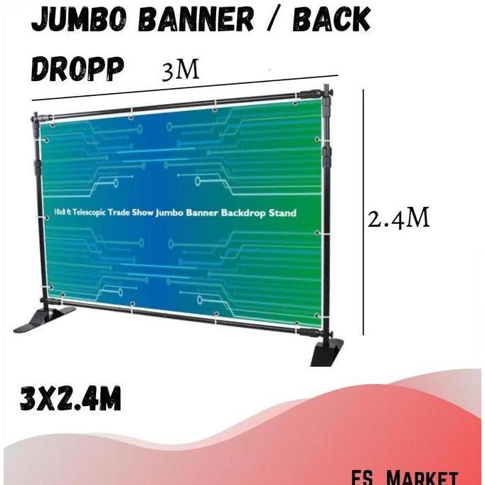 OK BACKWALL JUMBO BANNER / STAND BACKDROP //