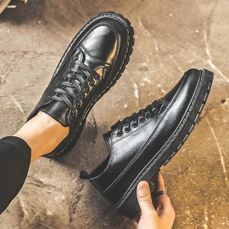 Original Sepatu Pantofel Docmart Original - Sepatu Kantor Hitam Glossy
