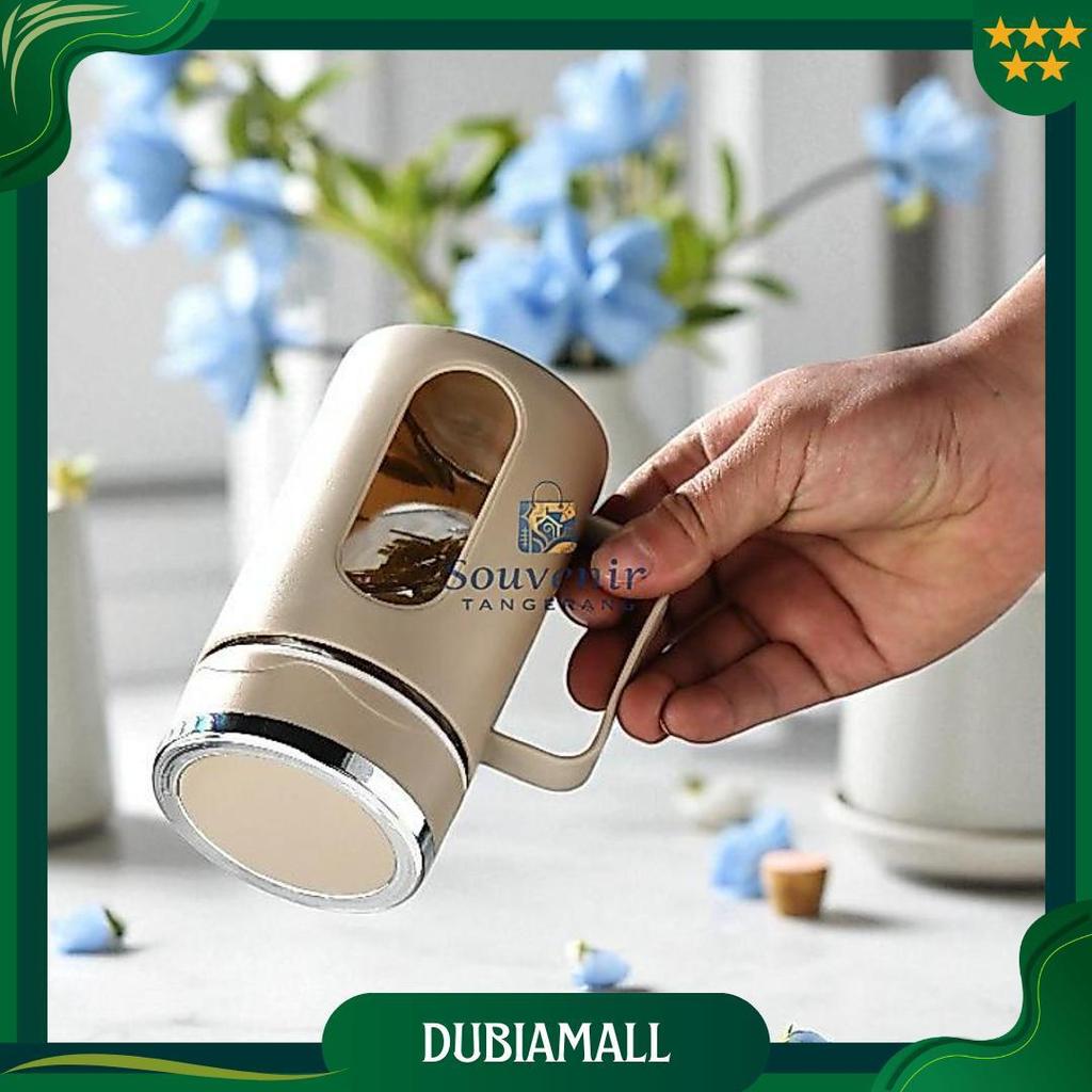 HARGA PROMO Cangkir Souvenir Mug Cantik Gelas Kaca Import Tumbler Kaca Air Panas Dingin Box Jasmine 