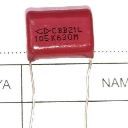 105J630V 105J 630V 105 J 630 MYLAR CAPACITOR CBB22 1UF KAPASITOR MILAR PCMED