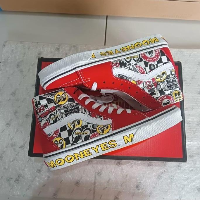 VANS SK8 HIGH X MOON EYES AUTHENTIC 100% ORIGINAL TERBATAS