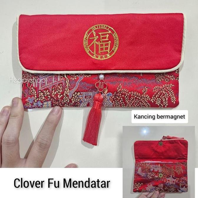 ___] Dompet Angpao Kain Imlek, Angpao Kain Merah Chinese