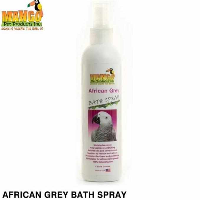 MANGO PET AFRICAN GREY BATH SPRAY MANDI BURUNG AFRICAN GREY AFGREY