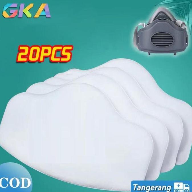 RAMERRAI Refill Filter Cotton Masker Respirator-Debu Masker Filter Kapas