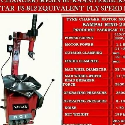 RAMERRAI Tyre changer FS812 merk vastar dari pabrikan fly speed