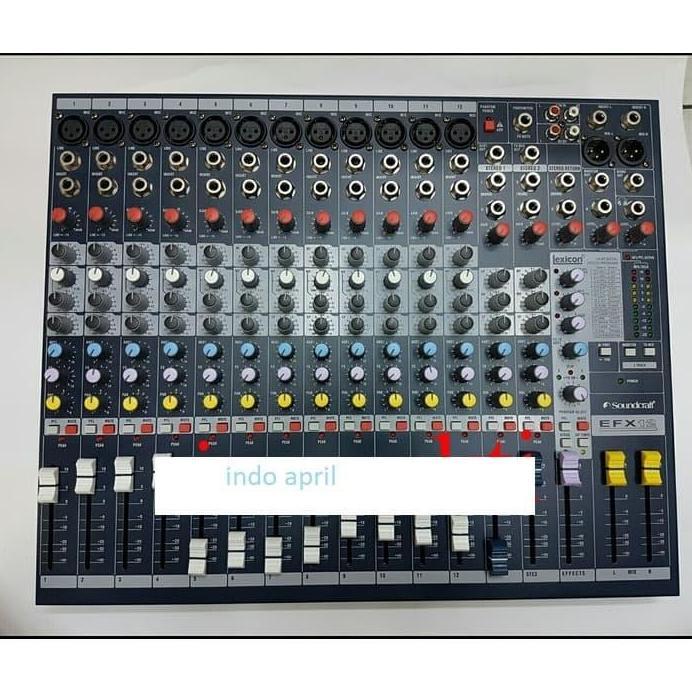 audio mixer soundcraft efx 12/efx12 12 channel