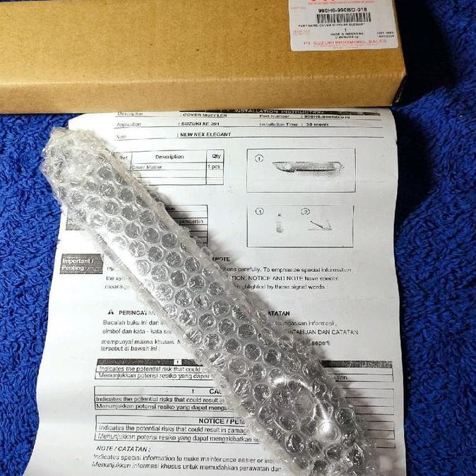 990H0-990BD-018 cover muffler elegant suzuki address original pemanis cover kenalpot aksesoris suzuk