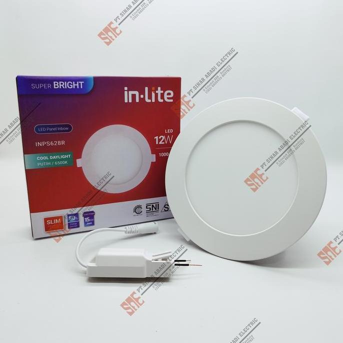 Lampu Downlight Led Inlite 12 Watt Inbow 3000K/4000K/6500K INPS628R