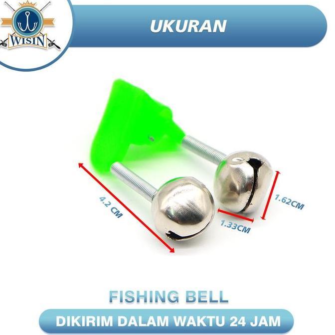 WISIN BEL JORAN 01# KERINCINGAN JEPIT DENGAN LOCENG DOUBLE