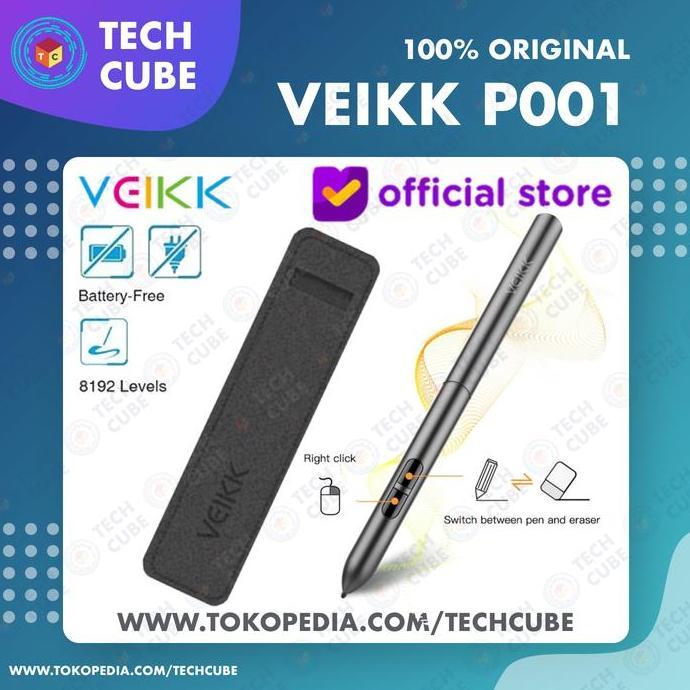 Pilihan - Veikk P001 Digital Drawing Pen Stylus For Veikk S640 Veikk A30