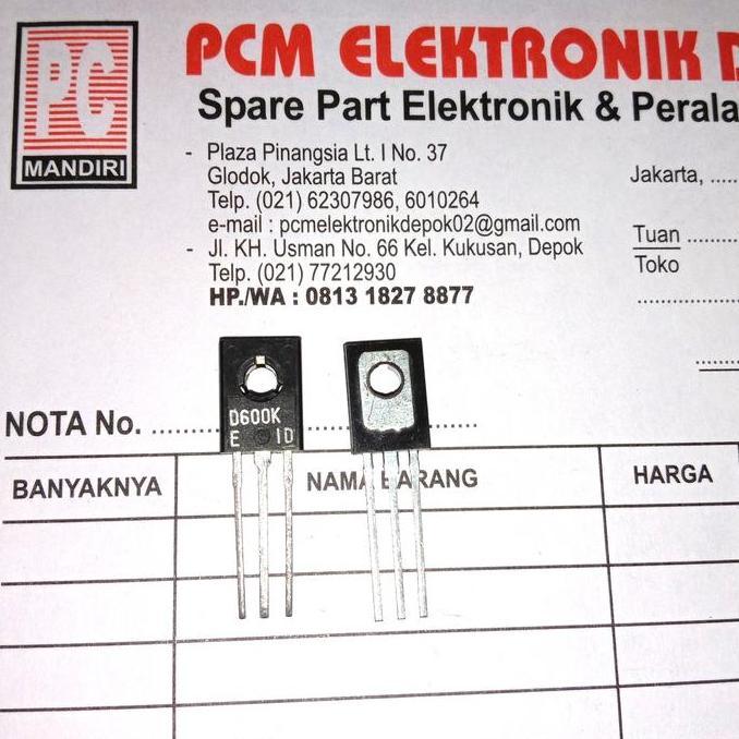 D600 2SD600 D 600 2SD 2 SD D600K TR ORIGINAL TRANSISTOR TO126 TO-126 PCMED