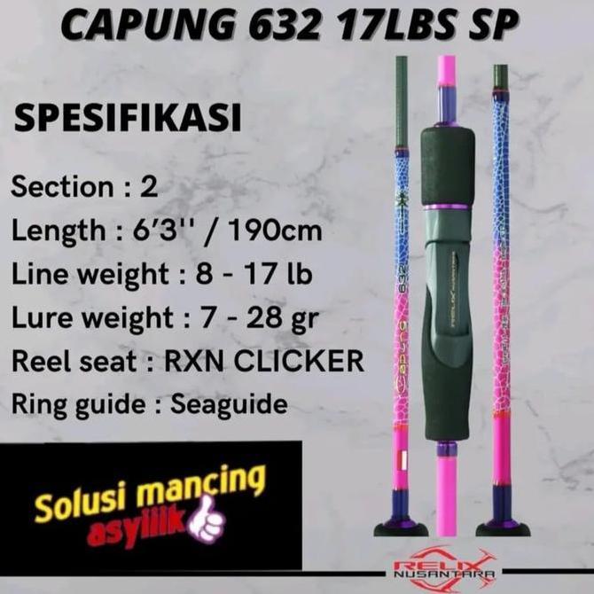'' RELIX NUSANTARA JORAN CAPUNG 632 SP 17LBS ''