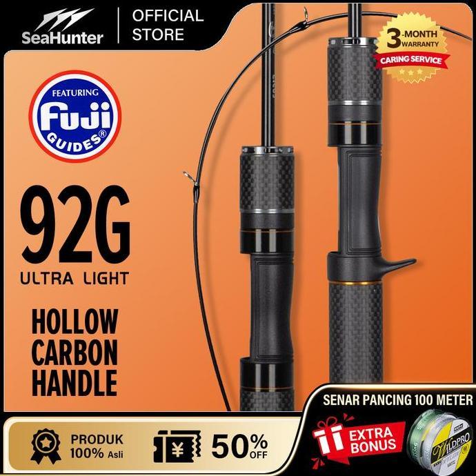 // [OFFICIAL] SEAHUNTER BLACK ARROW PRO JORAN PANCING,FUJI GUDANG PANJANG JORAN BC CASTING/SPINNING 