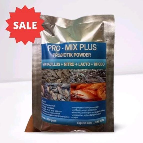 PROBIOTIK PROMIX PLUS 100 GRAM / PROBIOTIK PROMIX / PROBIOTIK BIOFLOK / PROBIOTIK KOLAM BIOFLOK / PR