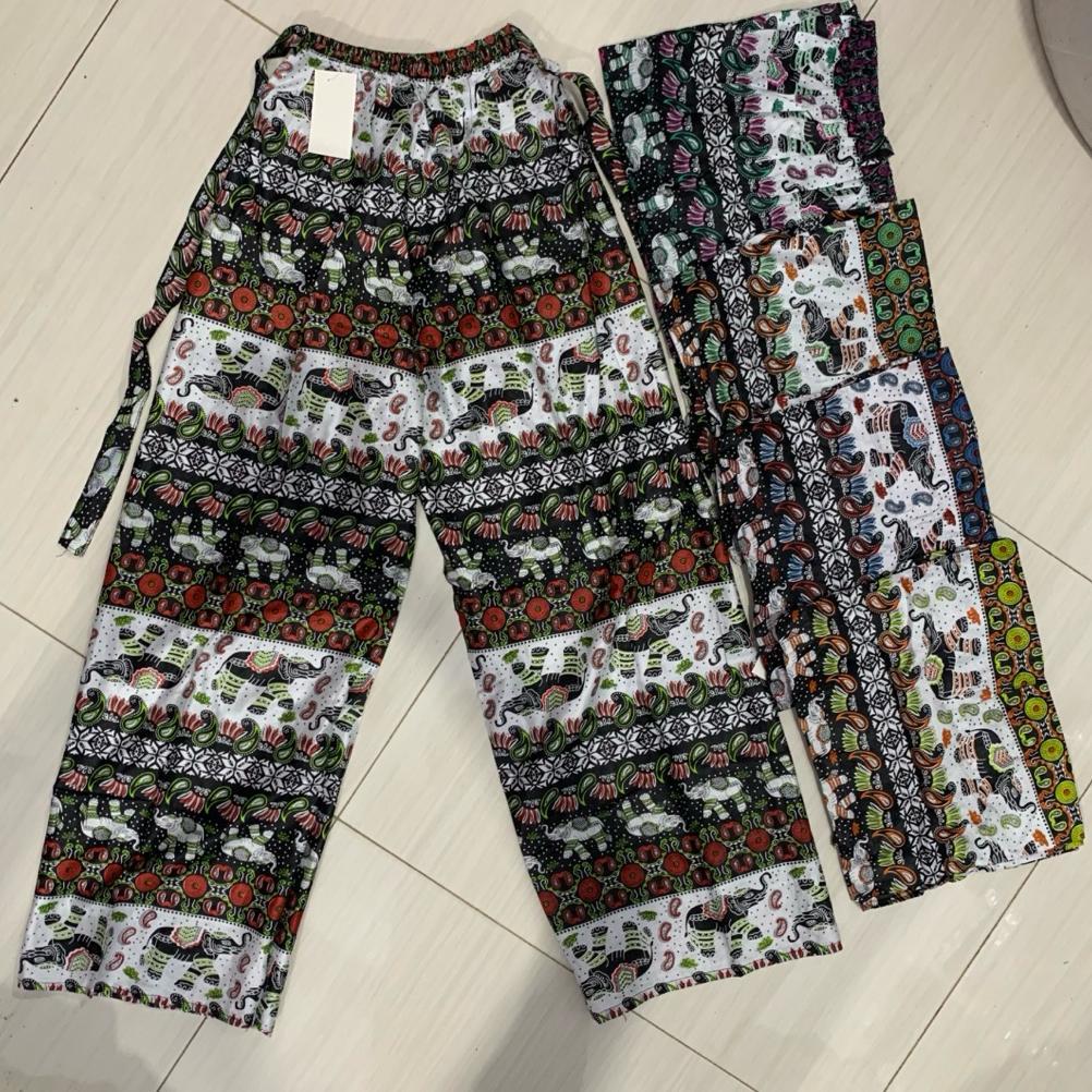 Diskon Celana Kulot Panjang Batik Bali Pantai Gajah