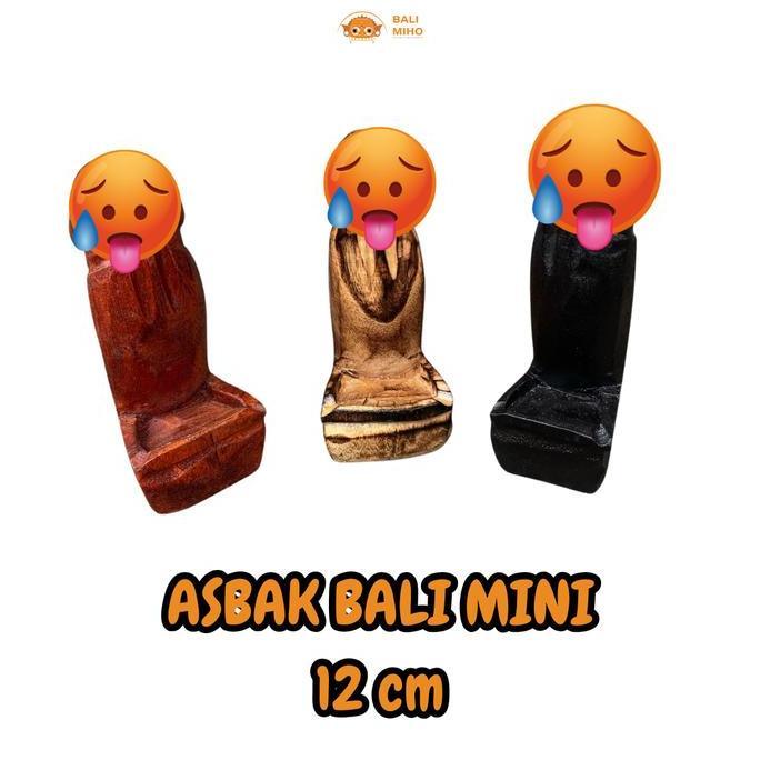 :<:<:<:<] Asbak Bali Mini 12 cm - asbak rokok bali small - Asbak Bali Kayu - Dekorasi Asbak Bali