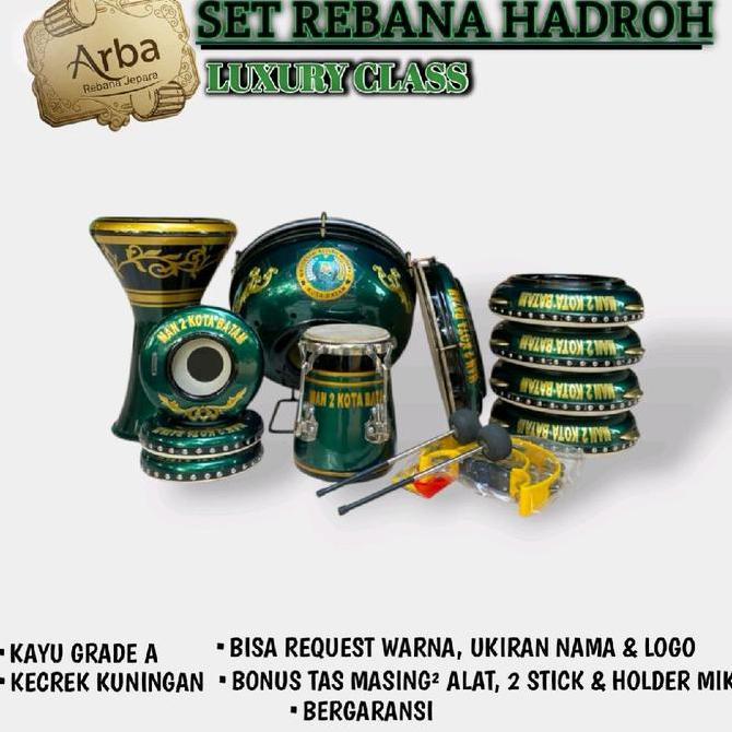 Rebana Hadroh Full set lengkap jepara / Rebana Hadroh ukir paket lengkap berkualitas