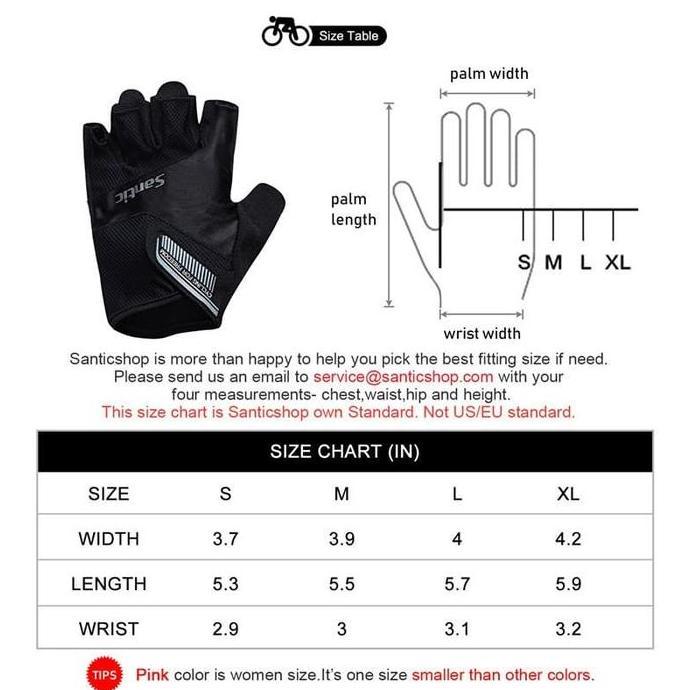 Promo Santic Sarung Tangan Gloves Sepeda Bike MTB Seli Road Bike JAVA Diskon