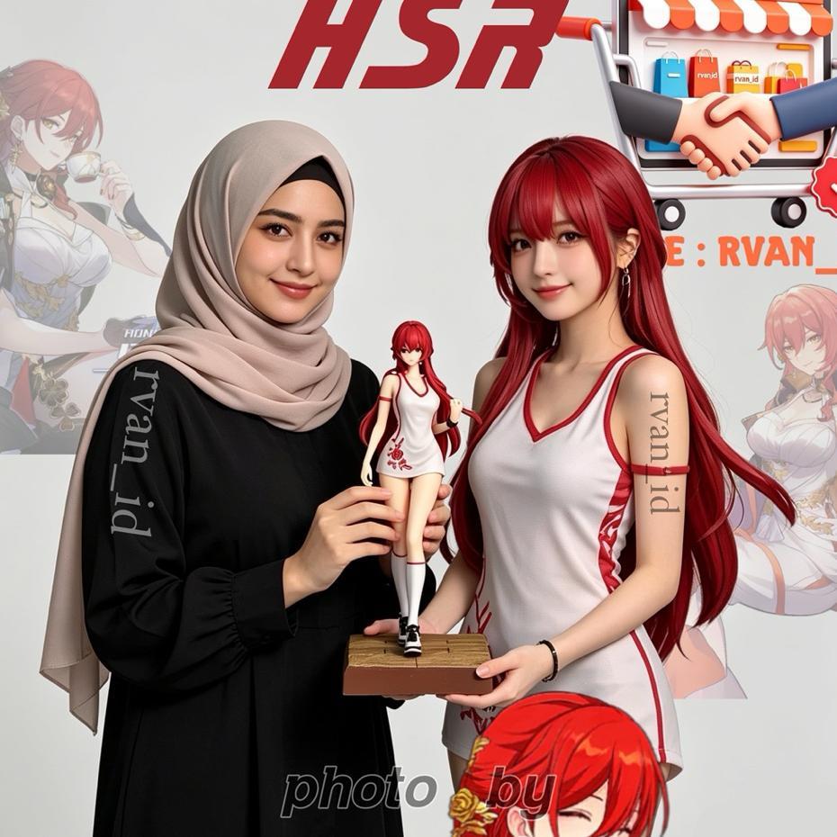 Action Figure Himeko - Figure Anime Honkai - Action Figure Star Rail - Figure Hinkai Genshin Himeko