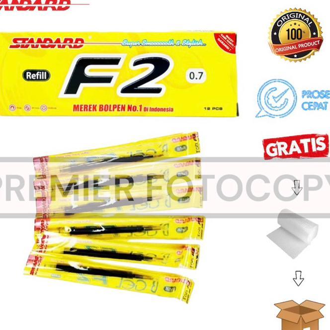 Standard - Refill Pulpen F2 0.7 - Isi 12 Pcs