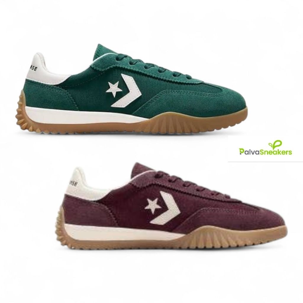 Converse run star trainer maroon ghost town green envy white 100% BNIB