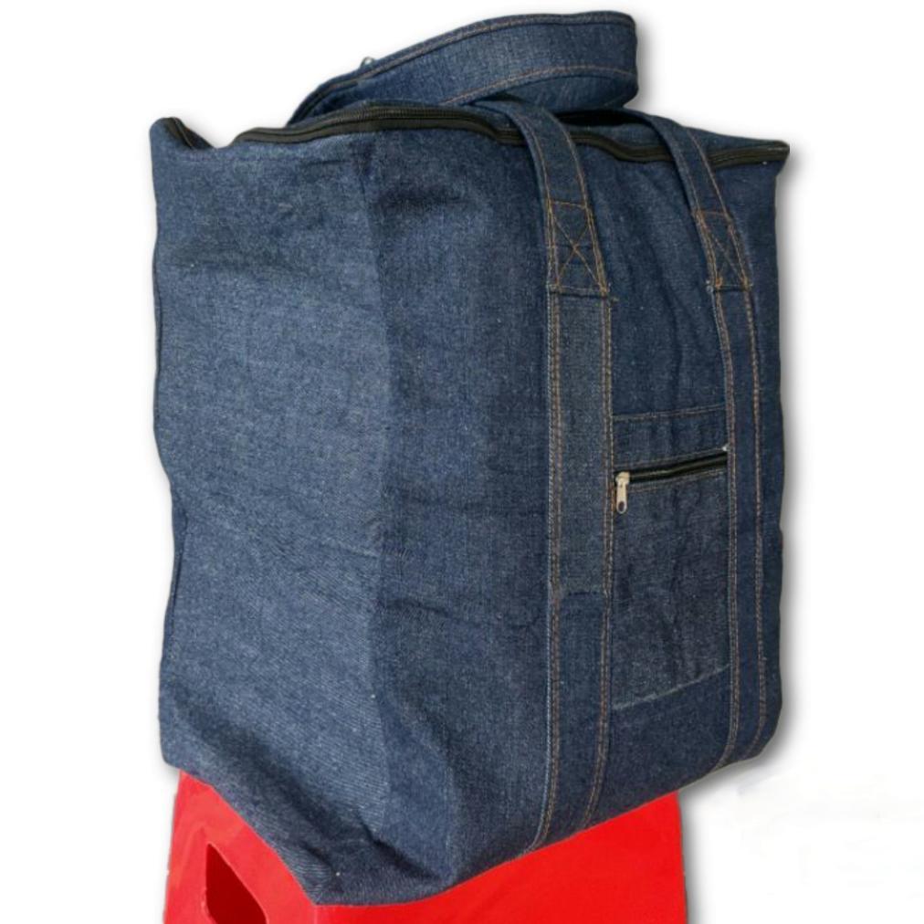 Tas Laundry Besar Serbaguna Bahan Jeans Tebal