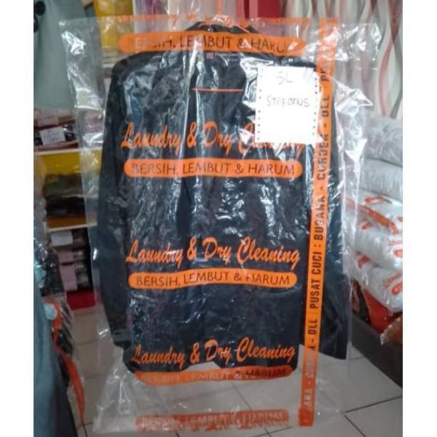 Plastik Packing Laundry Satuan | Plastik Packing Jas | Plastik Sablon Laundry Satuan