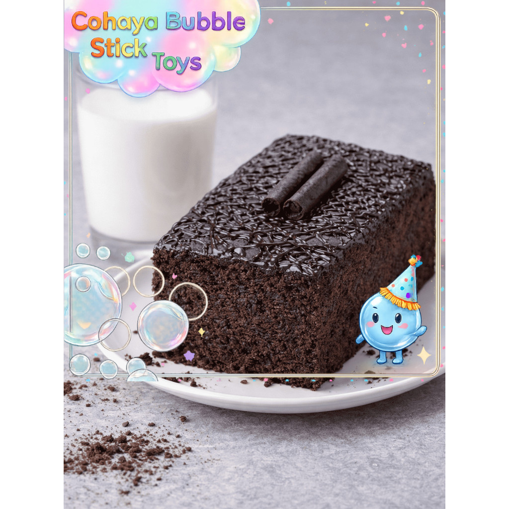Bolu Coklat Premium Lembut – Chocolate Cake Moist dengan Topping Coklat Lezat kue lebaran