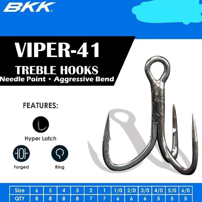 Hook Pancing BKK Viper | Kail Trebel Hook | Kail Pancing