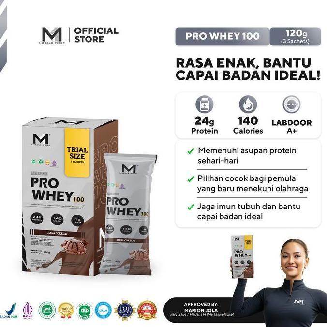 Dietmax- Muscle First Pro Whey 100 Box - Whey Protein Suplemen Fitness