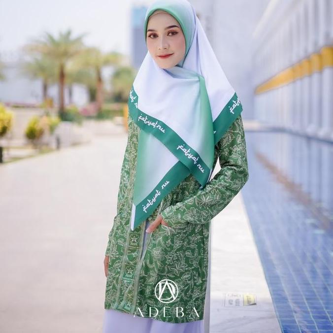Oioioi- Adeba - Tunik Fatayat Bahan Semi / Atasan Fatayat Nu Tunik Fatayat Batik Bahan Semi Muslim N