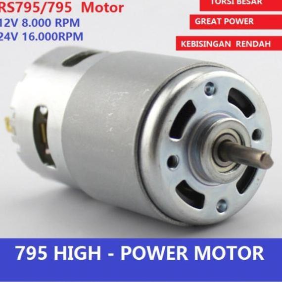 New Arrival, Dinamo 795Rs795 Dc Motor 12V-24V 8000-16000Rpm High Torque - 795 Motor