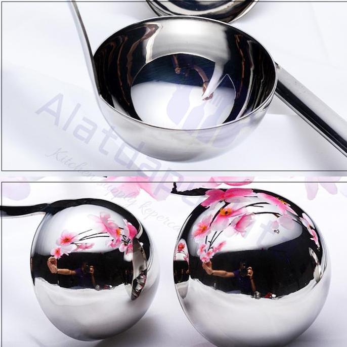 Esdri- Centong Irus Ladle Tebal Sayur Kuah Stainless Kapasitas 30 Ml