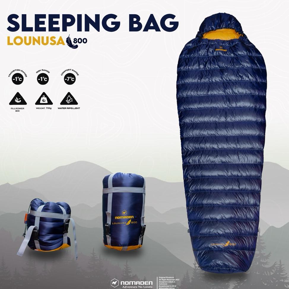 Sleeping Bag - Kantong Tidur Gossedown Bulang Nomaden Lounusa 800