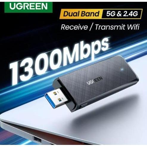 Wettre- Ugreen Dual Band .4Ghz 5Ghz Wireless Wifi Usb Adapter Network Card
