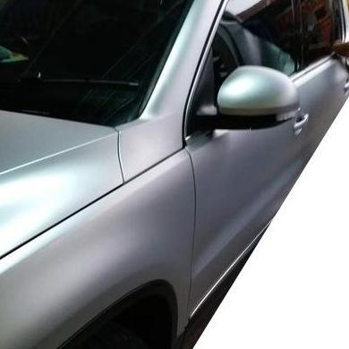 Promo MAXDECAL 9600 SMC01 SILVER Super Matte Chrome Evolution Car Wrap PET Liner Sticker Vinyl Premi