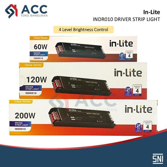 Kilat- New- Inlite Indr010 60W 120W 200W Tt Driver Led Strip Lht Travo Driver Led Strip
