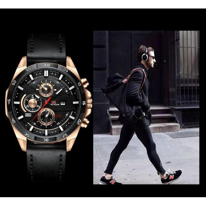 Waer- Jam Tangan Pria Vava Voom 216 Kronograf Kalender Analog Hadiah Tches