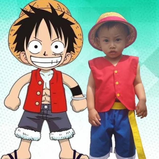 READYYY KOSTUM LUFFY ONE PIECE/ONE PIECE/KOSTUM ANAK