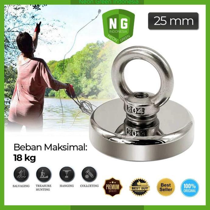 Fishing- Magnet Neodynium Strong ( Fishing Magnet Super ) Pencari Harta Logam